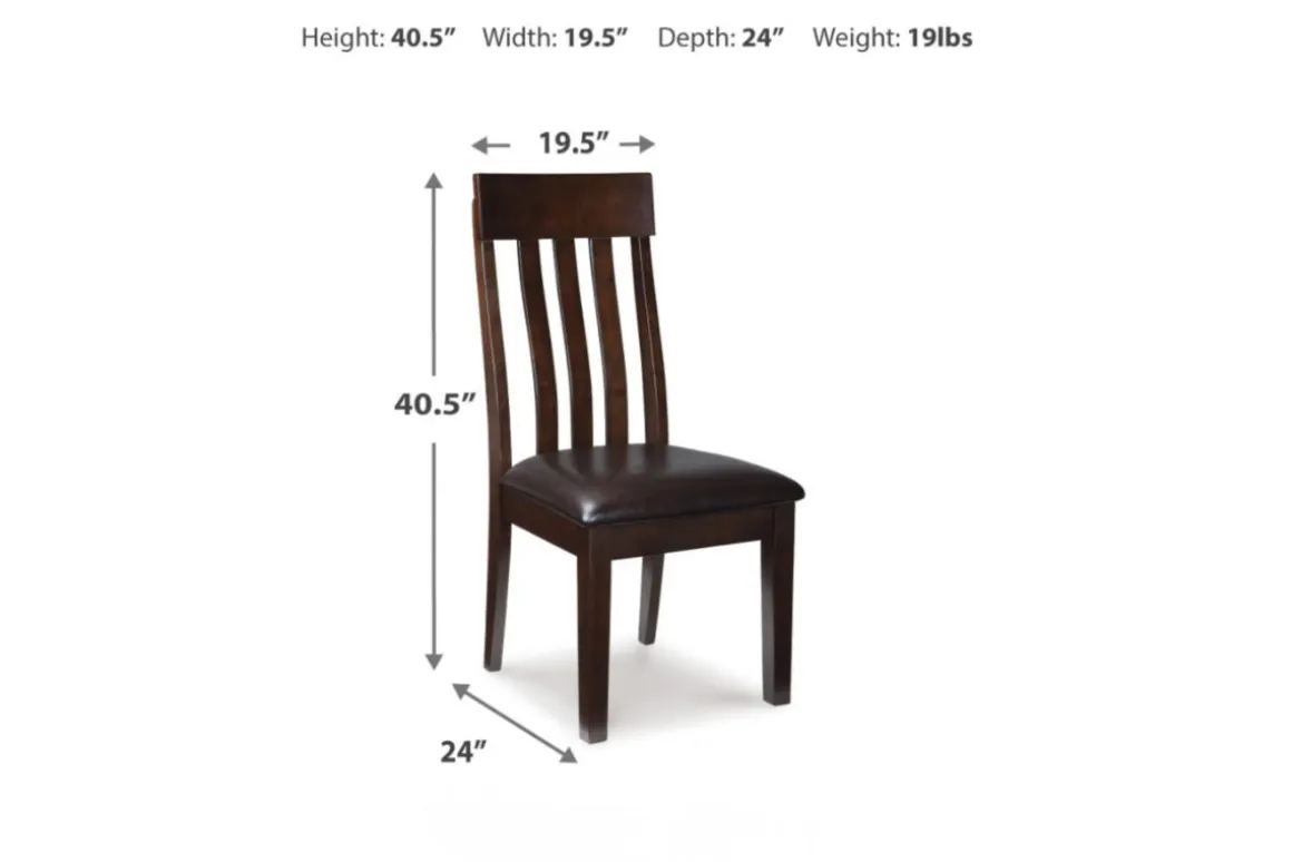 Haddigan Extendable Dining Table & 6 Chairs In Dark Brown