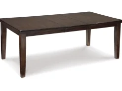 Haddigan Extendable Dining Table & 8 Chairs In Dark Brown