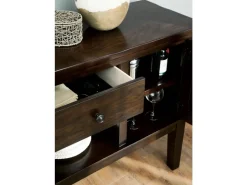 Haddigan Server In Dark Brown