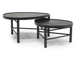 Hadleigh Nesting Coffee Tables In Coffee Bean, Set Of 2