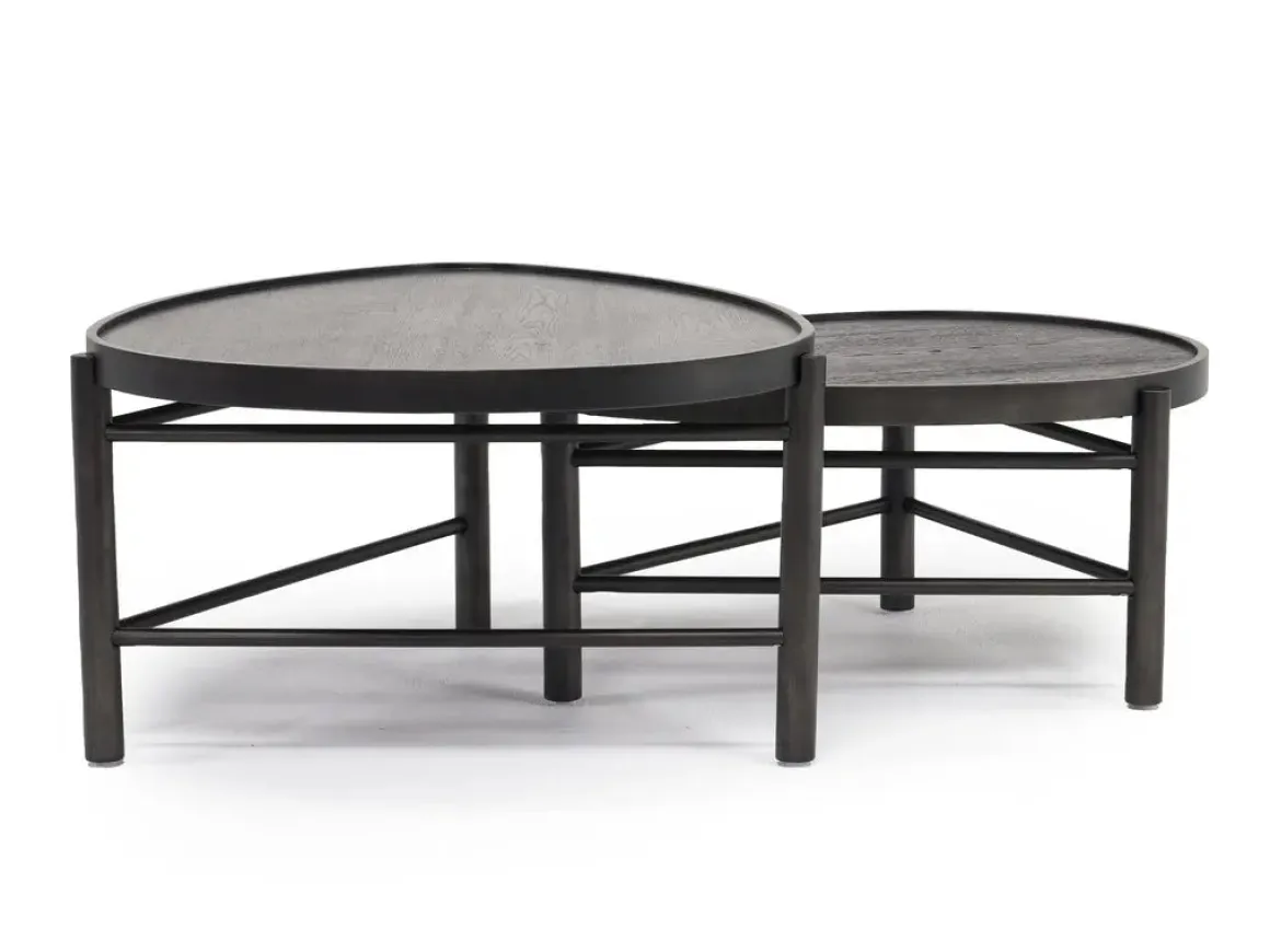 Hadleigh Nesting Coffee Tables In Coffee Bean, Set Of 2