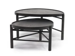 Hadleigh Nesting Coffee Tables In Coffee Bean, Set Of 2