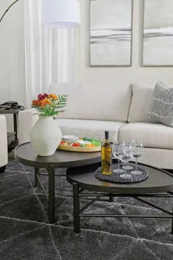 Hadleigh Nesting Coffee Tables In Coffee Bean, Set Of 2