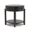Hadleigh Triangular End Table In Coffee Bean