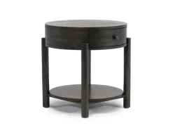 Hadleigh Triangular End Table In Coffee Bean