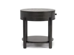 Hadleigh Triangular End Table In Coffee Bean