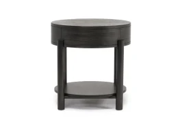 Hadleigh Triangular End Table In Coffee Bean