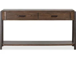 Hallie Sofa Table In Milk Chocolate/Dark Chocolate