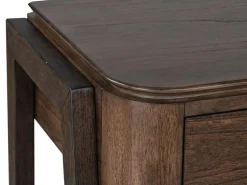 Hallie Sofa Table In Milk Chocolate/Dark Chocolate