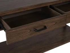 Hallie Sofa Table In Milk Chocolate/Dark Chocolate