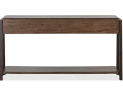 Hallie Sofa Table In Milk Chocolate/Dark Chocolate