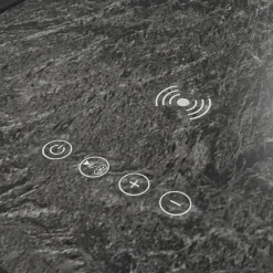 Halo Round End Table In Black