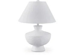 Harelwood Table Lamp In White
