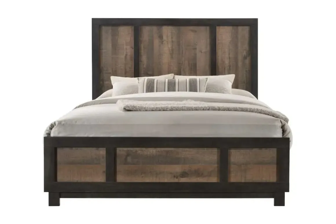 Harlington Panel Bed In Walnut, Full