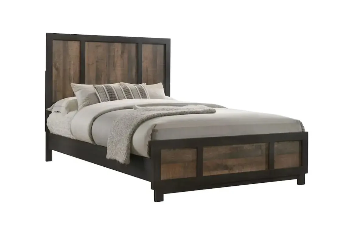 Harlington Panel Bed In Walnut, Full