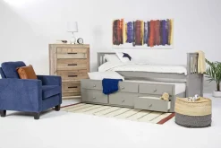 Harlow Captain Bed W/ Storage Trundle In Espresso