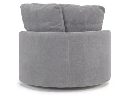 Harrison Swivel Chair In Helio Pewter 100