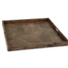 Heddford Tray In Honey Brown Finish
