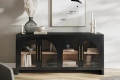 Heron Media Console In Natural, 70 Inch