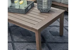 Hillside Barn Outdoor Coffee Table In Gray/Brown