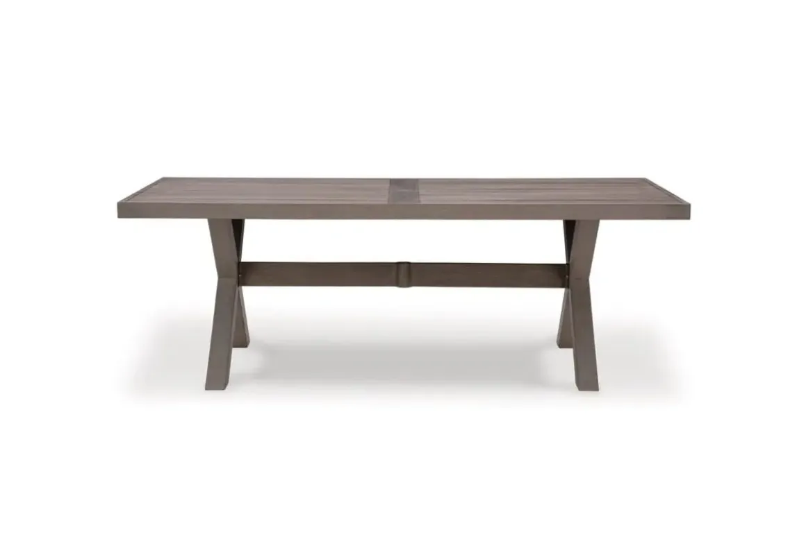 Hillside Barn Outdoor Dining Table In Gray/Brown