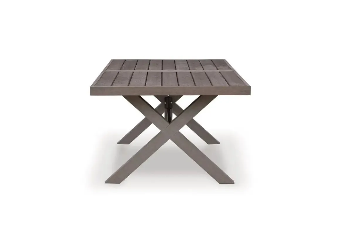 Hillside Barn Outdoor Dining Table In Gray/Brown