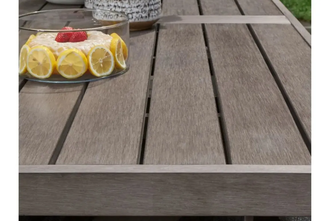 Hillside Barn Outdoor Dining Table In Gray/Brown