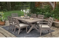 Hillside Barn Outdoor Dining Table In Gray/Brown