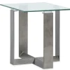 Holden End Table In Aged Pewter