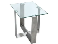 Holden End Table In Aged Pewter