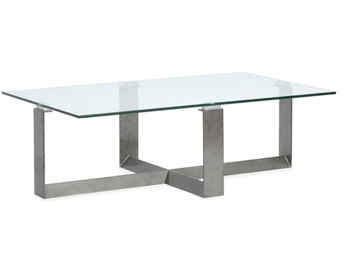Holden Rectangle Coffee Table In Aged Pewter