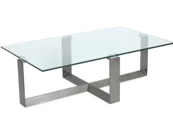 Holden Rectangle Coffee Table In Aged Pewter