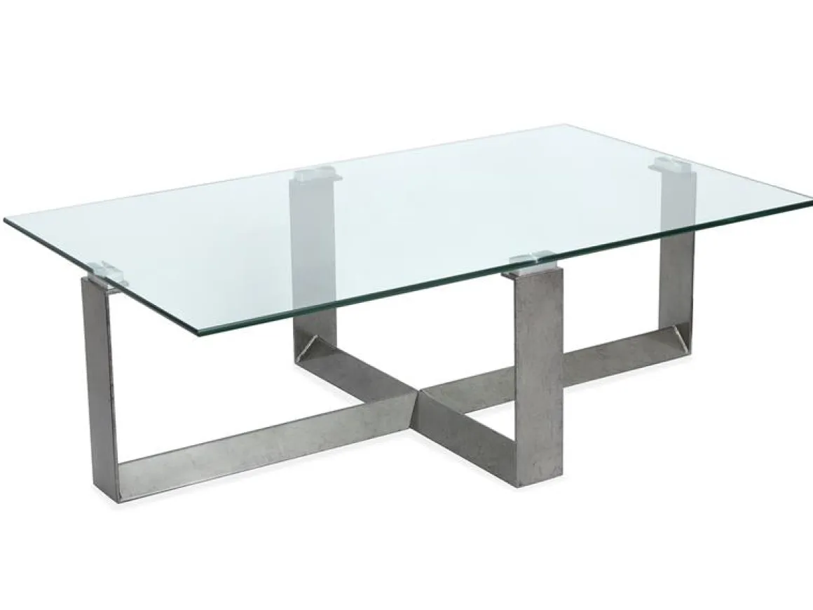 Holden Rectangle Coffee Table In Aged Pewter