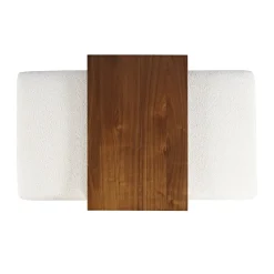 Hudson Cockatil Ottoman W/ Table In White