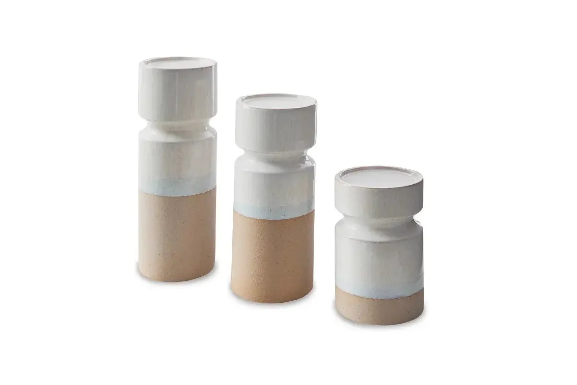 Hurston Candleholders, Set Of 3