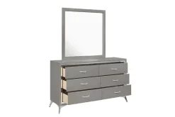 Huxley Mirror In Gray