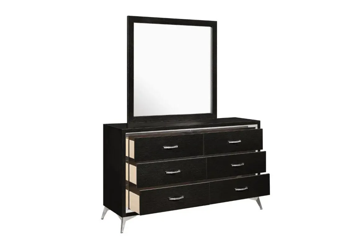 Huxley Mirror In Gray