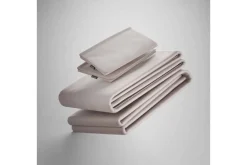 Iced Bamboo Cooling Sheets & Pillowcase Set In Charcoal, Twin