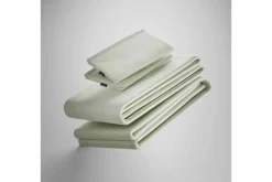 Iced Bamboo Cooling Sheets & Pillowcase Set In Charcoal, Twin