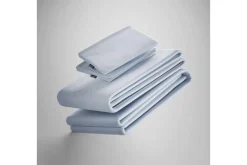 Iced Bamboo Cooling Sheets & Pillowcase Set In Charcoal, Twin