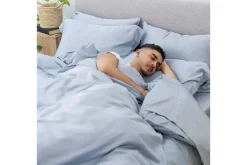 Iced Duvet Set In Light Gray, Twin