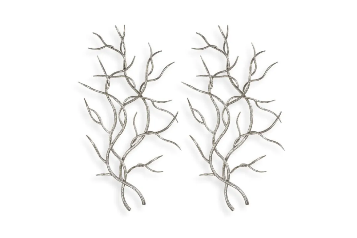 Iron Leaf Wall Art, Set Of 2