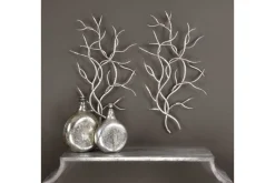 Iron Leaf Wall Art, Set Of 2