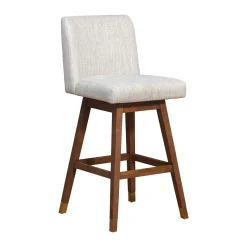 Isabella Swivel Barstool In Beige