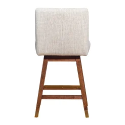 Isabella Swivel Counter Height Stool In Beige