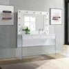 Jacey Vanity & Mirror In White