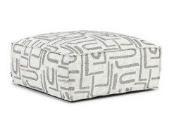 Jakob Accent Ottoman In Sherpa Gray