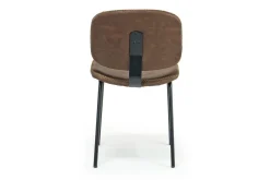 James Side Chair In Mocha Leather
