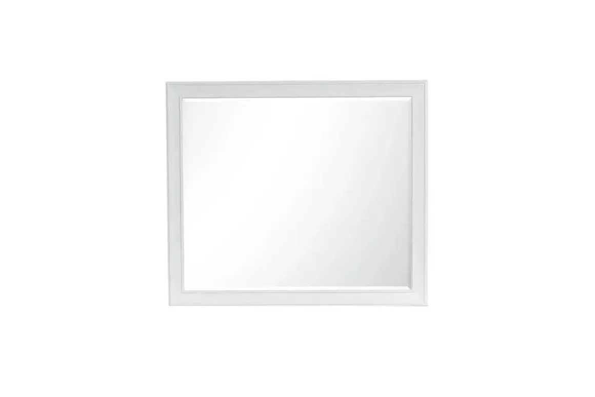 Jamestown Mirror In White