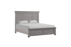 Jamestown Storage Bed In White, Queen
